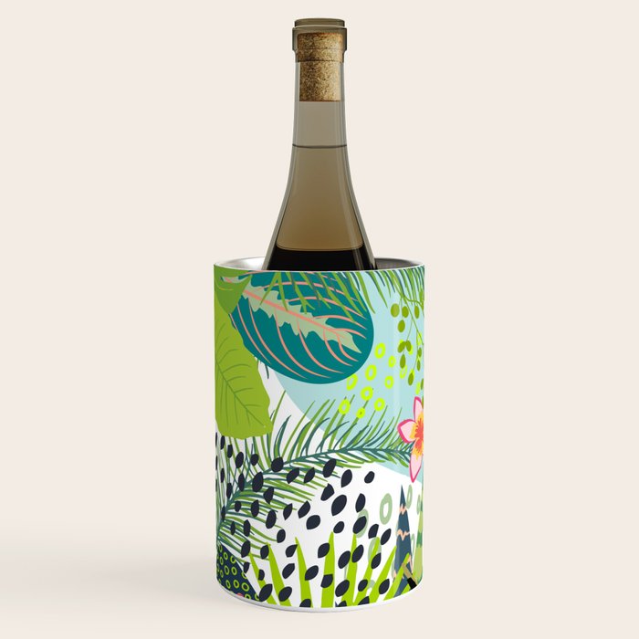 Tropical, Palms, Jungle Prints, Nature Art. Wine Chiller Gallery Image 2