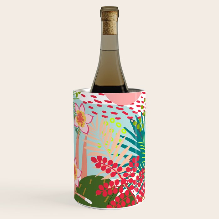 Tropical, Palms, Jungle Prints, Nature Art. Wine Chiller Gallery Image 3