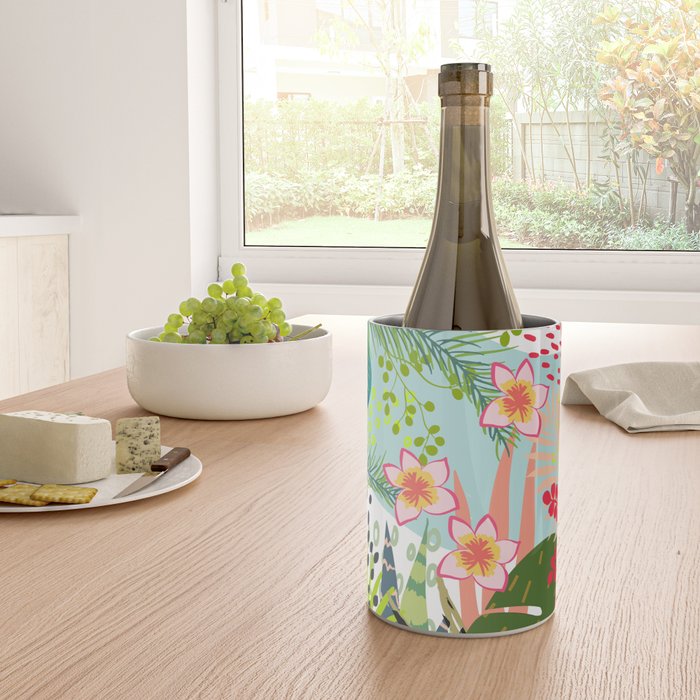 Tropical, Palms, Jungle Prints, Nature Art. Wine Chiller Gallery Image 4