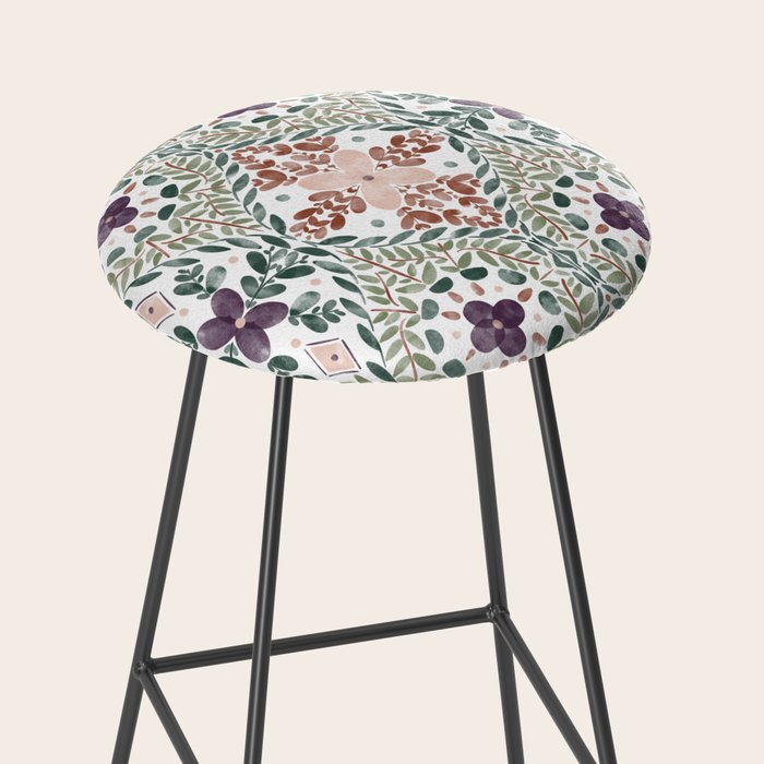 Rustic Intricate Garden Stool Gallery Image 2