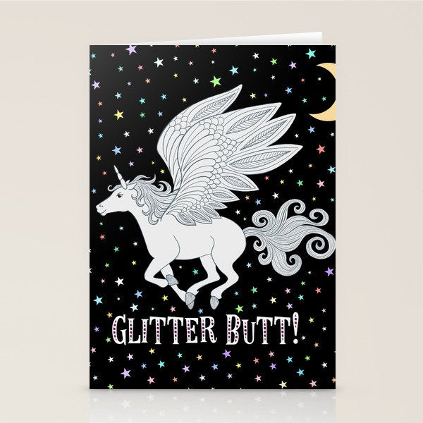 Glitter Butt! Stationery Card Gallery Image 1