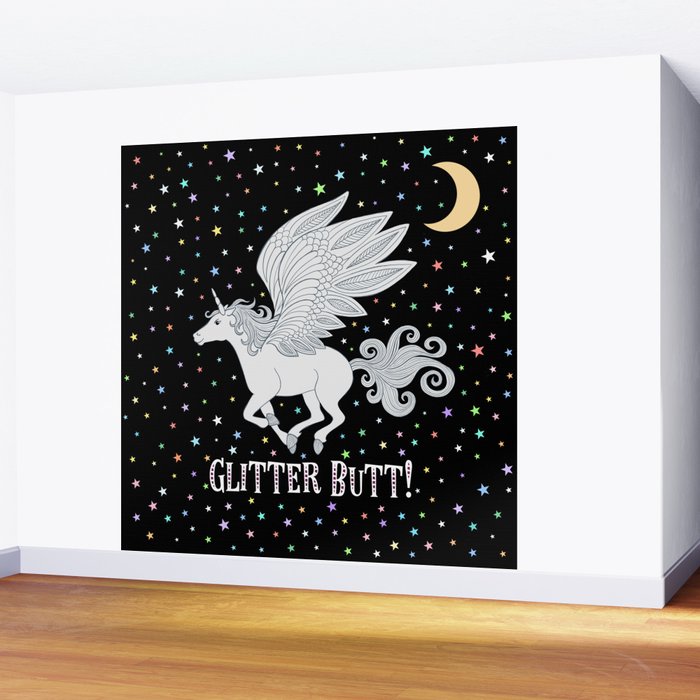 Glitter Butt! Wall Mural Gallery Image 2