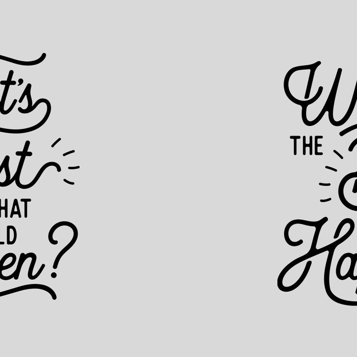 What's The Best That Could Happen Typography Print Wall Art Home Decor Coffee Mug Gallery Image 2
