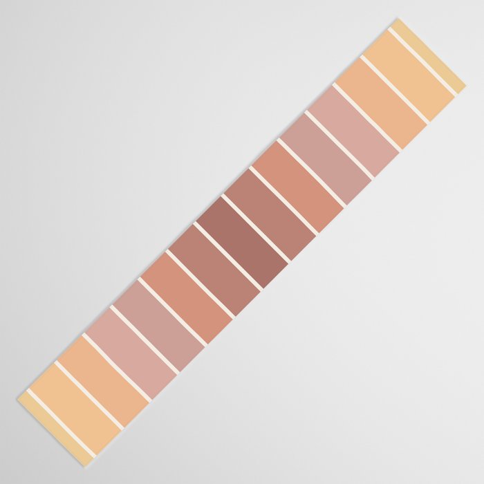 Gradient Arch VII Earthy Pastel Mid Century Modern Rainbow Table Runner Gallery Image 3