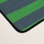 Midcentury Modern Confaab Abstract Vertical Pattern Green Mustard Navy Blue Desk Mat Gallery Image 4