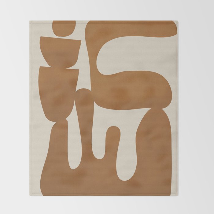 Modern Abstract Minimal Shapes 34 Throw Blanket Gallery Image 2