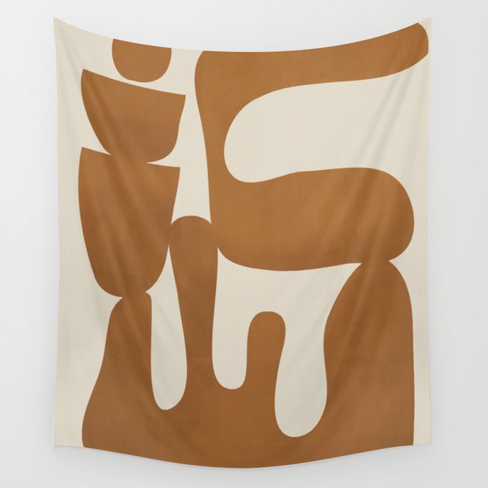 Modern Abstract Minimal Shapes 34 Wall Tapestry Gallery Image 4
