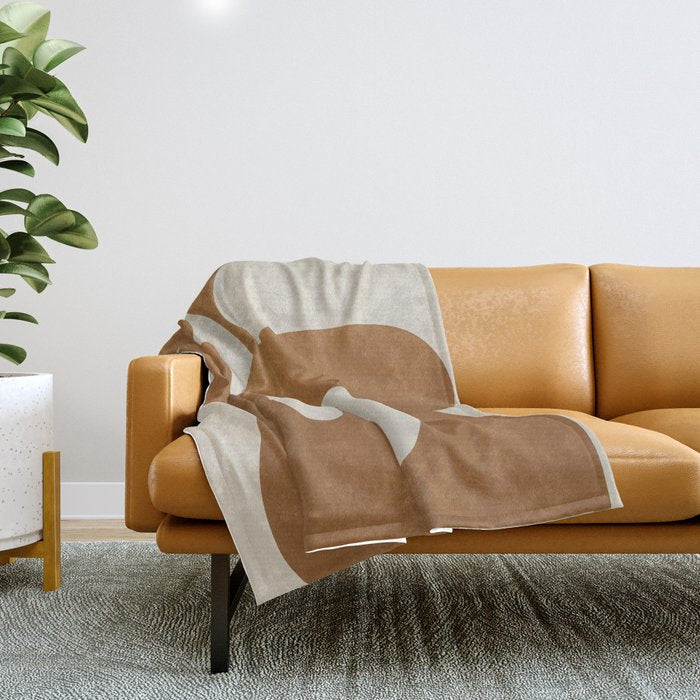 Modern Abstract Minimal Shapes 34 Throw Blanket Gallery Image 1