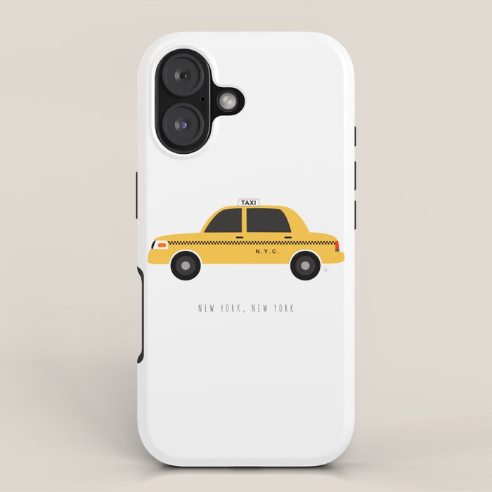 New York City, NYC Yellow Taxi Cab iPhone Case Gallery Image 1