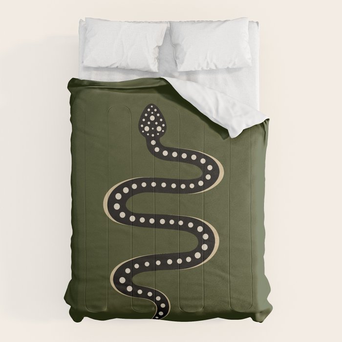 Minimal Snake XXXVI Comforter Gallery Image 1