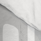 Retro Mid Century Modern Abstract Pattern 731 Winter Gray Comforter Gallery Image 4