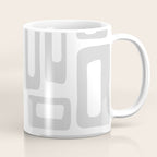 Retro Mid Century Modern Abstract Pattern 731 Winter Gray Coffee Mug Gallery Image 1
