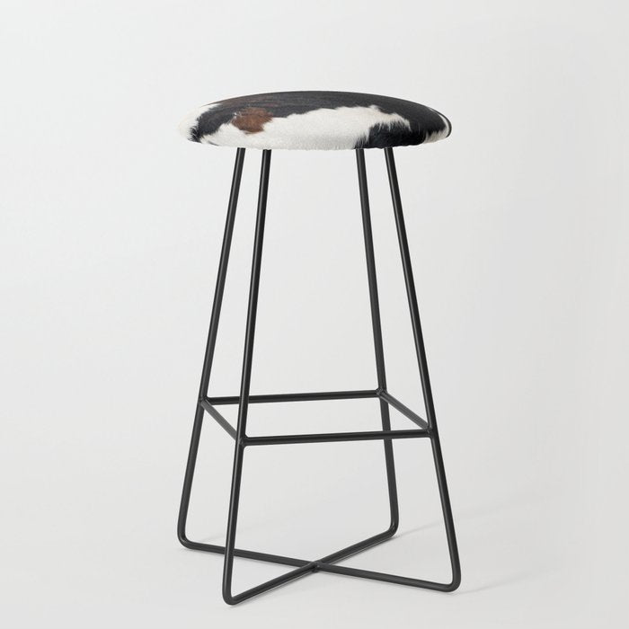Cowhide Farmhouse Decor (photograph) Stool Gallery Image 1