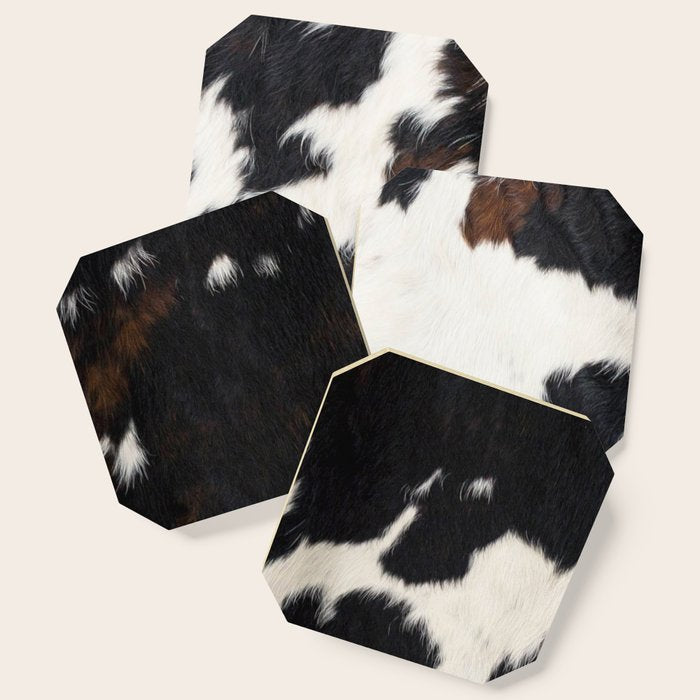 Cowhide Farmhouse Decor (photograph) Coaster Gallery Image 1