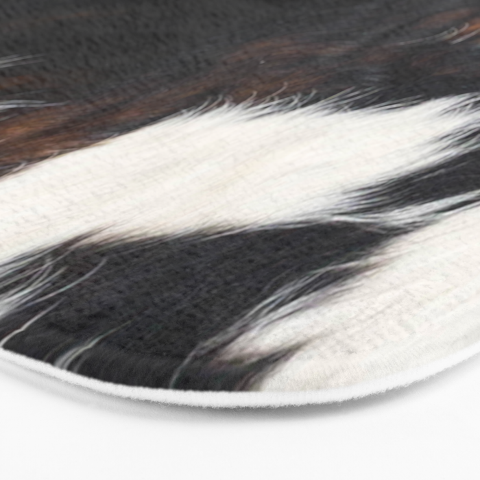 Cowhide Farmhouse Decor (photograph) Bath Mat Gallery Image 3