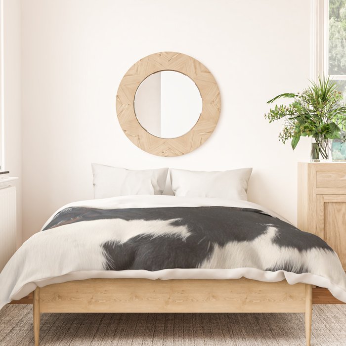 Cowhide Farmhouse Decor (photograph) Duvet Cover Gallery Image 3