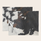 Cowhide Farmhouse Decor (photograph) Placemat Gallery Image 1