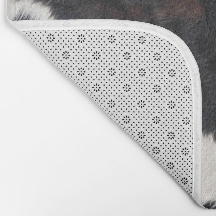 Cowhide Farmhouse Decor (photograph) Bath Mat Gallery Image 2