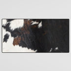 Cowhide Farmhouse Decor (photograph) Desk Mat Gallery Image 3