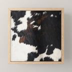 Cowhide Farmhouse Decor (photograph) Mini Art Print Gallery Image 1