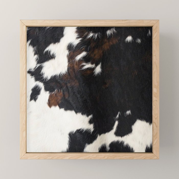 Cowhide Farmhouse Decor (photograph) Mini Art Print Gallery Image 1