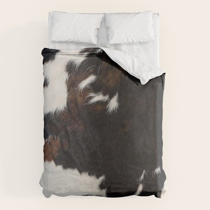 Cowhide Farmhouse Decor (photograph) Duvet Cover Gallery Image 1