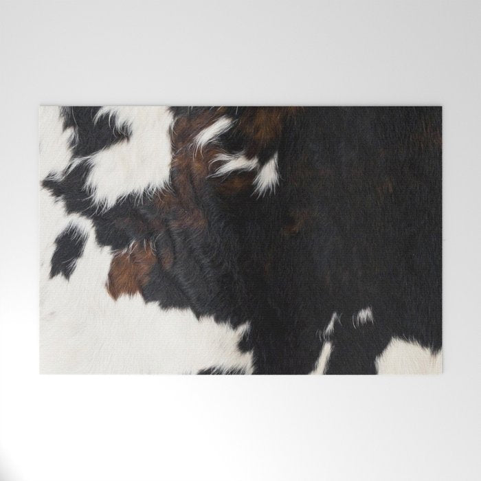 Cowhide Farmhouse Decor (photograph) Welcome Mat Gallery Image 1
