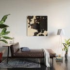 Cowhide Farmhouse Decor (photograph) Wood Wall Art Gallery Image 2