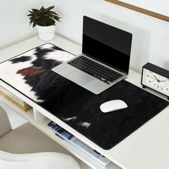 Cowhide Farmhouse Decor (photograph) Desk Mat Gallery Image 2