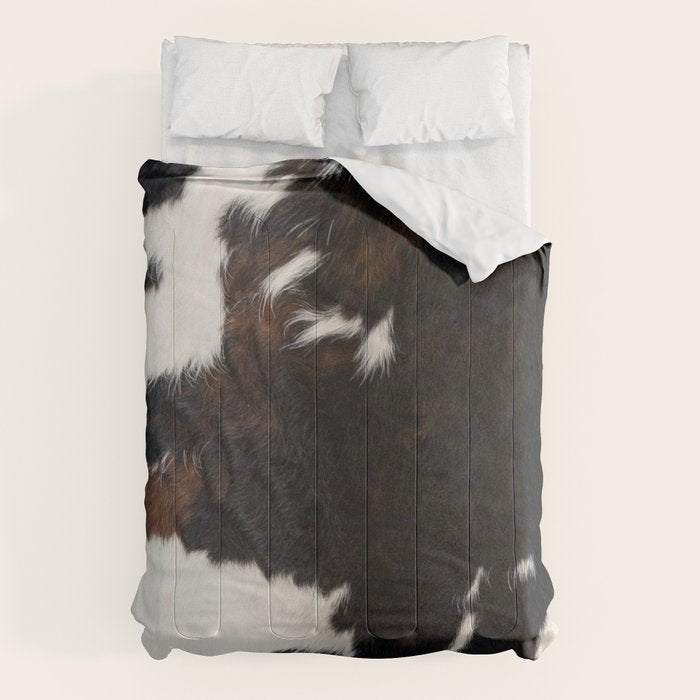 Cowhide Farmhouse Decor (photograph) Comforter Gallery Image 1