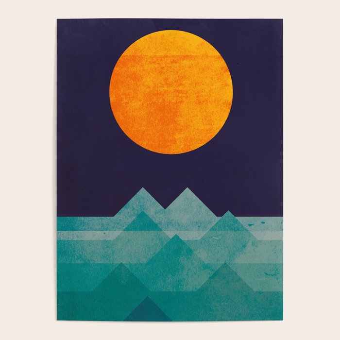 The ocean, the sea, the wave - night scene Poster Gallery Image 4