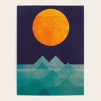 The ocean, the sea, the wave - night scene Poster Gallery Image 4
