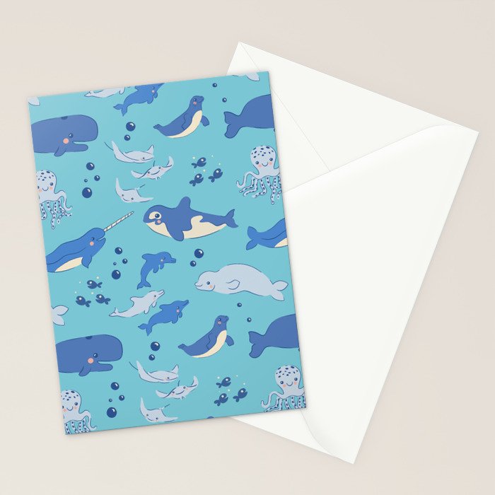 Sweet Sea Life Stationery Card Gallery Image 2