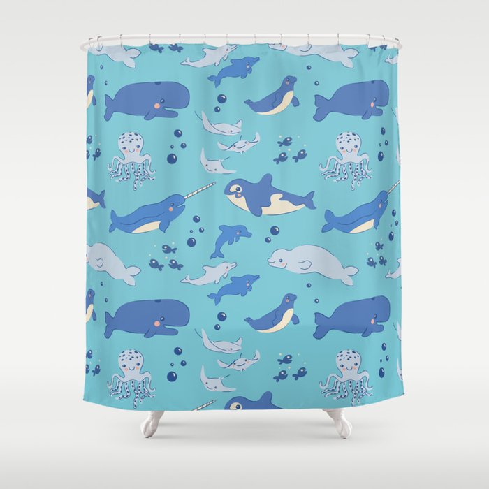 Sweet Sea Life Shower Curtain Gallery Image 1