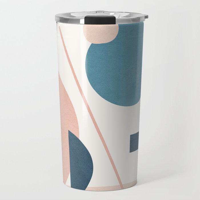 Abstract Minimal Shapes 34 Travel Mug Gallery Image 1