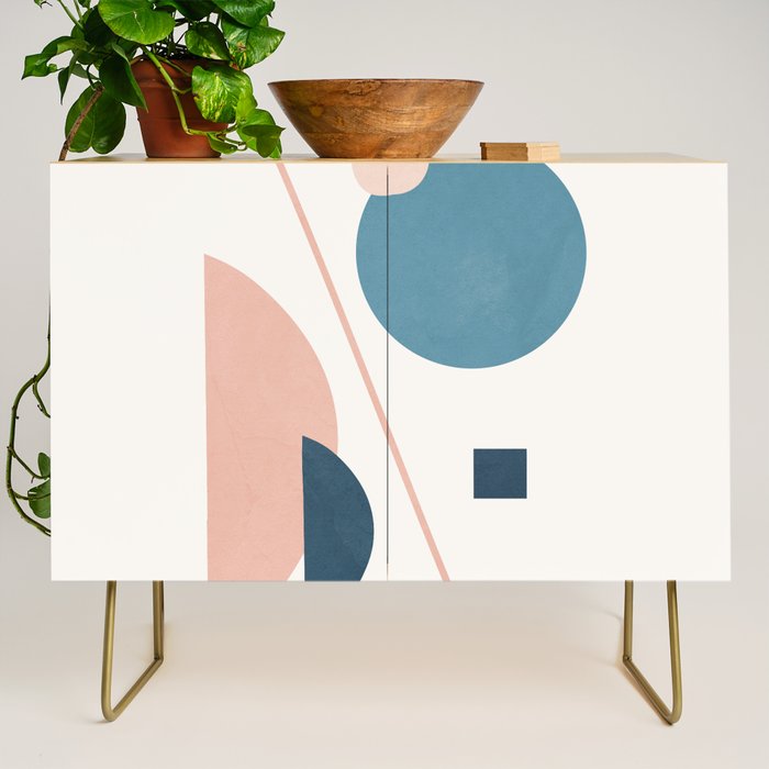 Abstract Minimal Shapes 34 Credenza Gallery Image 1