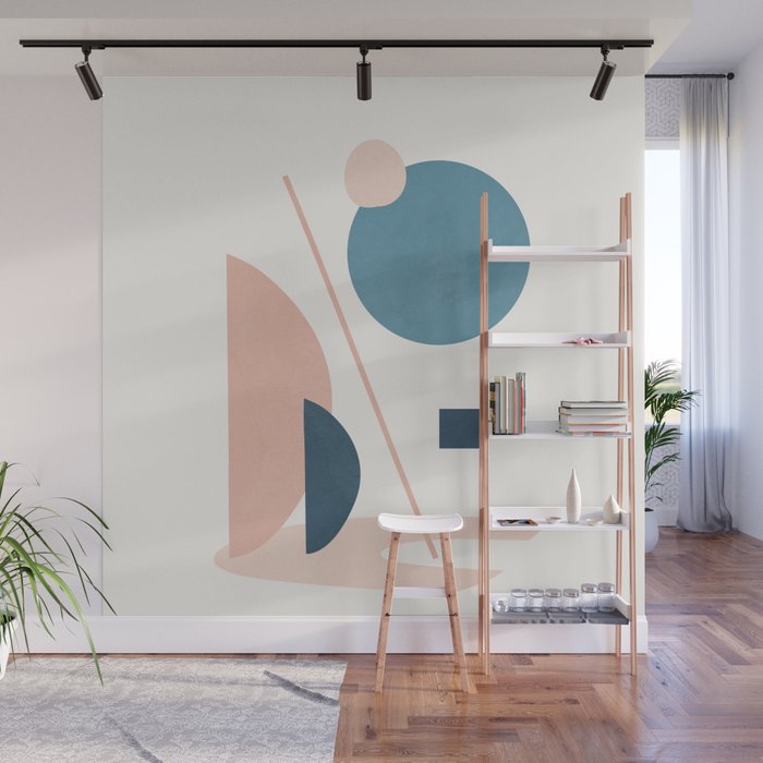 Abstract Minimal Shapes 34 Wall Mural Gallery Image 1