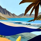 The Beach Bound Surrealist 01, Collage Fantastic Surrealism Wild Fantasy, Ocean Beach Sea Avant-Garde, Creative Photographic Digital Abstract Graphic Coffee Mug Gallery Image 2