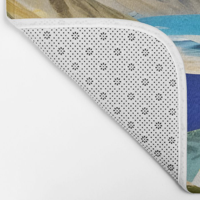 The Beach Bound Surrealist 01, Collage Fantastic Surrealism Wild Fantasy, Ocean Beach Sea Avant-Garde, Creative Photographic Digital Abstract Graphic Bath Mat Gallery Image 2