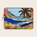The Beach Bound Surrealist 01, Collage Fantastic Surrealism Wild Fantasy, Ocean Beach Sea Avant-Garde, Creative Photographic Digital Abstract Graphic Laptop Sleeve Gallery Image 1