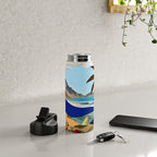 The Beach Bound Surrealist 01, Collage Fantastic Surrealism Wild Fantasy, Ocean Beach Sea Avant-Garde, Creative Photographic Digital Abstract Graphic Water Bottle Gallery Image 4