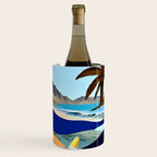 The Beach Bound Surrealist 01, Collage Fantastic Surrealism Wild Fantasy, Ocean Beach Sea Avant-Garde, Creative Photographic Digital Abstract Graphic Wine Chiller Gallery Image 1