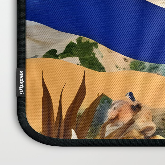 The Beach Bound Surrealist 01, Collage Fantastic Surrealism Wild Fantasy, Ocean Beach Sea Avant-Garde, Creative Photographic Digital Abstract Graphic Laptop Sleeve Gallery Image 3