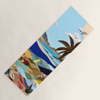 The Beach Bound Surrealist 01, Collage Fantastic Surrealism Wild Fantasy, Ocean Beach Sea Avant-Garde, Creative Photographic Digital Abstract Graphic Yoga Mat Gallery Image 1
