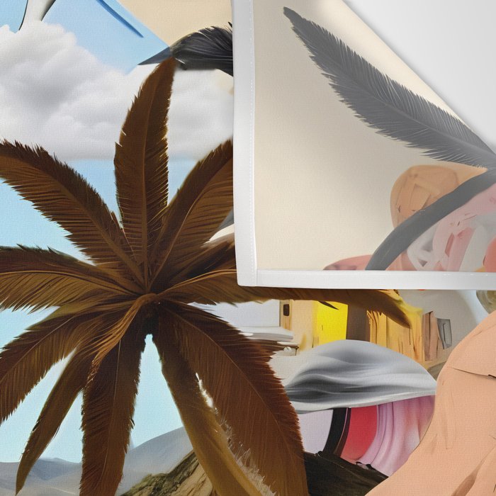 The Beach Bound Surrealist 01, Collage Fantastic Surrealism Wild Fantasy, Ocean Beach Sea Avant-Garde, Creative Photographic Digital Abstract Graphic Wall Tapestry Gallery Image 3