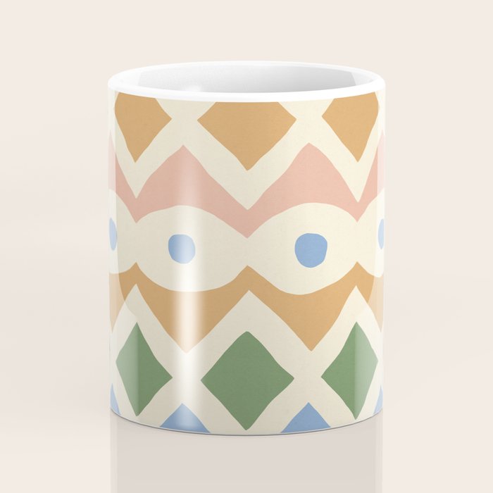 Simple Hand-cut Pattern #3 Coffee Mug Gallery Image 4