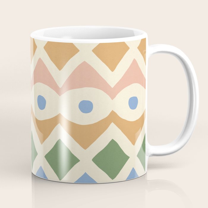 Simple Hand-cut Pattern #3 Coffee Mug Gallery Image 1