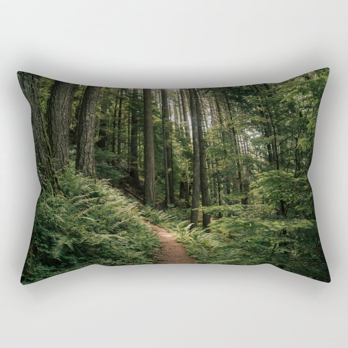 Walking through the Forest Rectangular Pillow Gallery Image 1