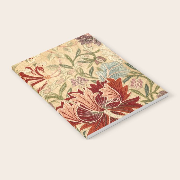 William Morris Antique Honeysuckle Embroidery Notebook Gallery Image 2