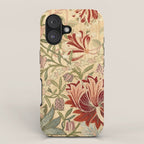 William Morris Antique Honeysuckle Embroidery iPhone Case Gallery Image 1